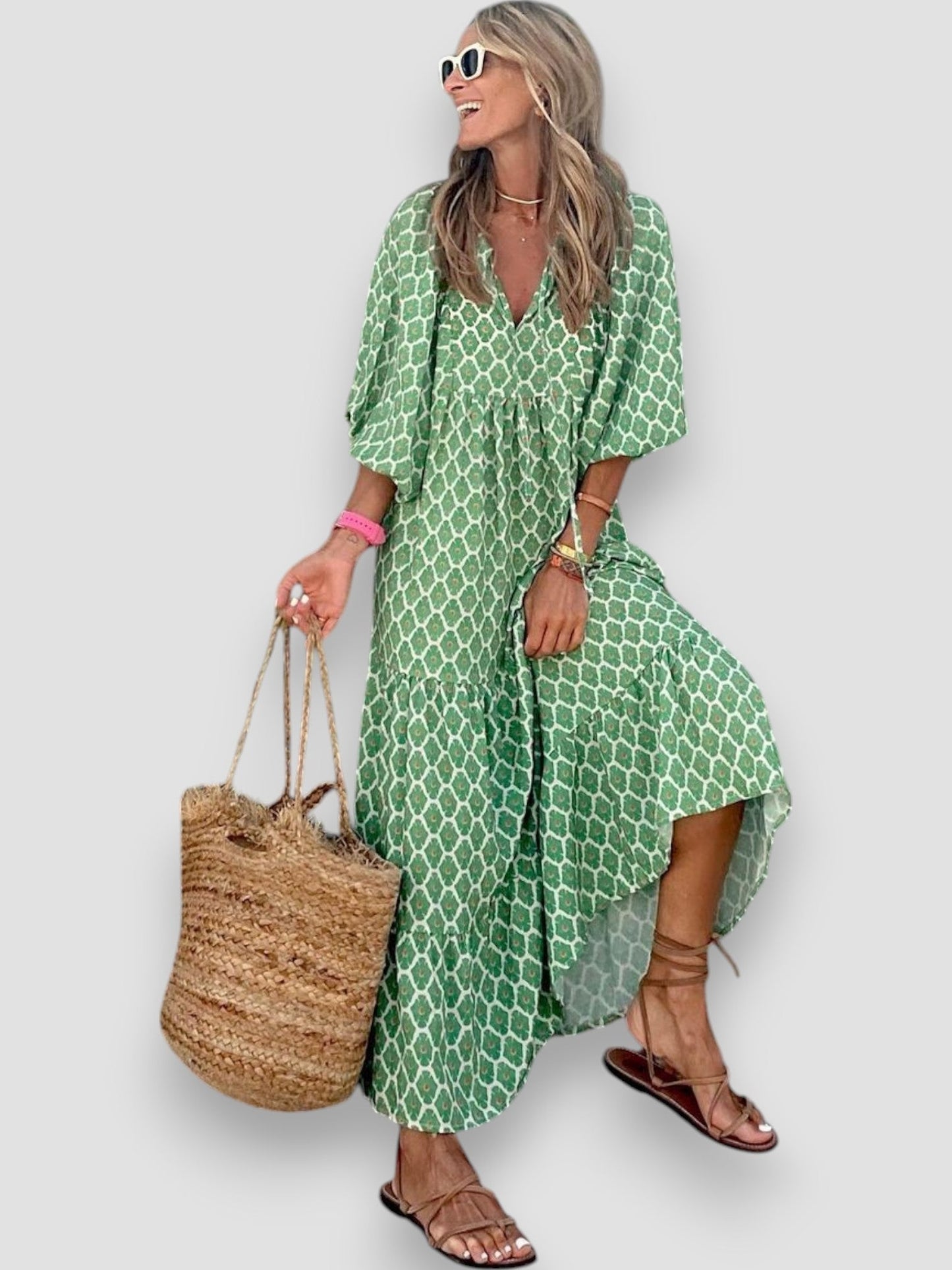 Caprice | Mint Green Summer Dress