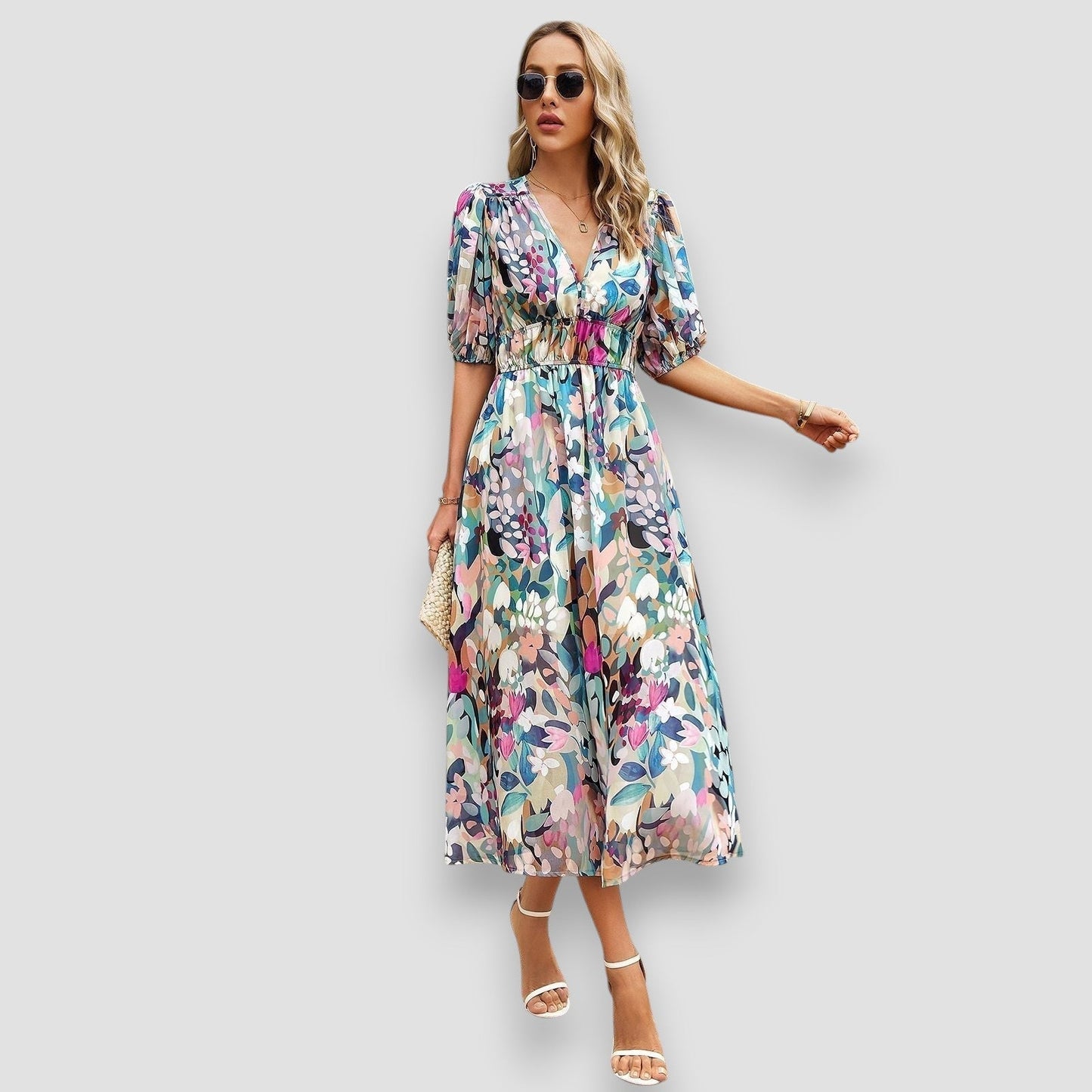 Ariadne | Monochrome Chic Maxi Dress