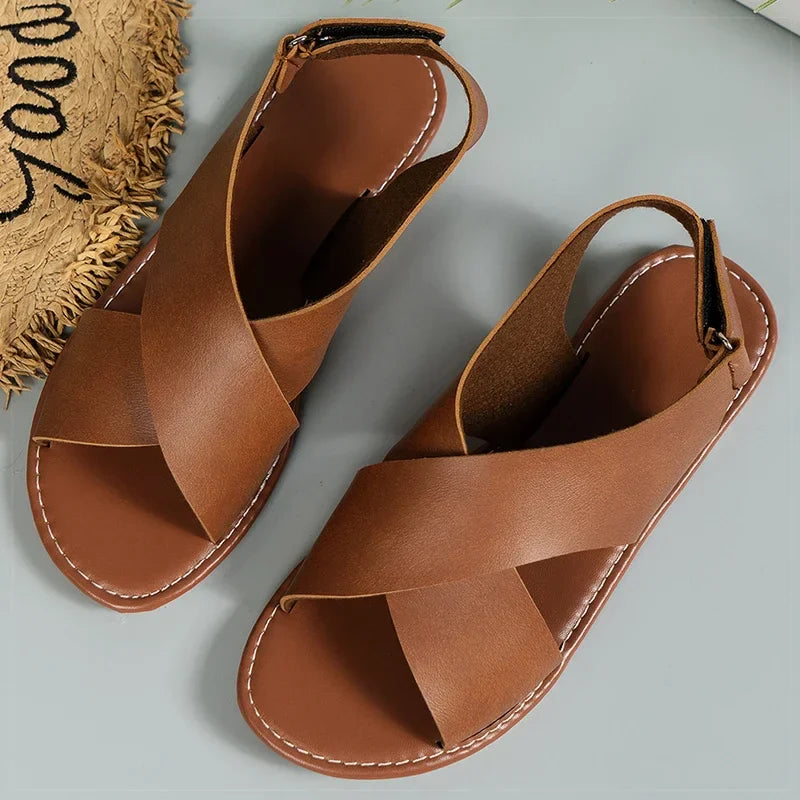 AMINA | CLASSIC SLIP-ON SANDALS