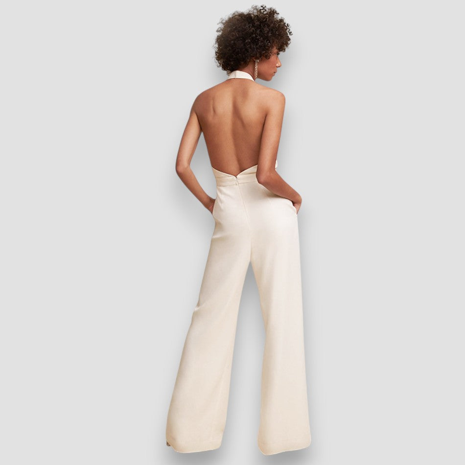 Bea | Minimal Ivory Jumpsuit