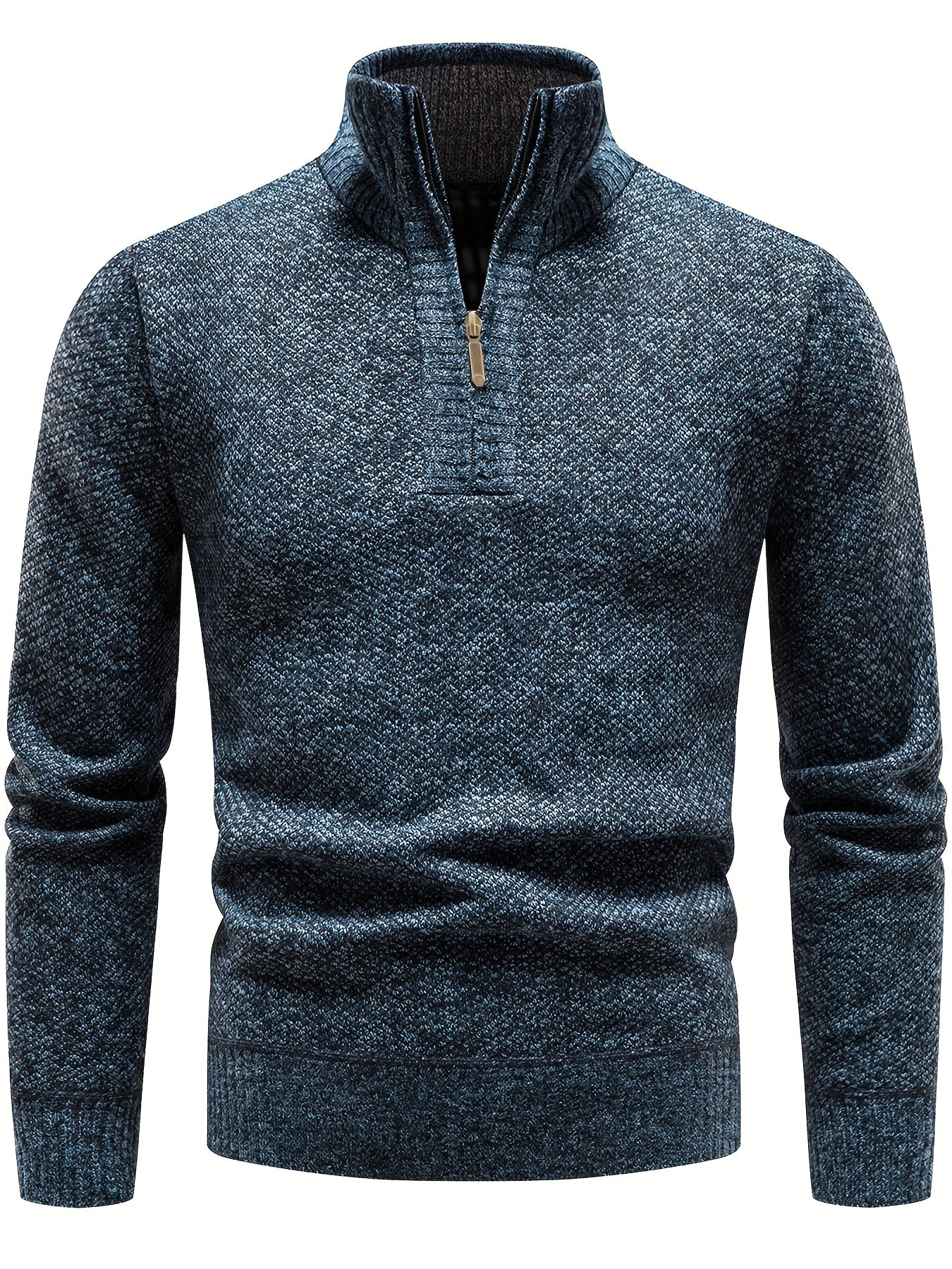 Elton Casual Style Half-Zip Sweater