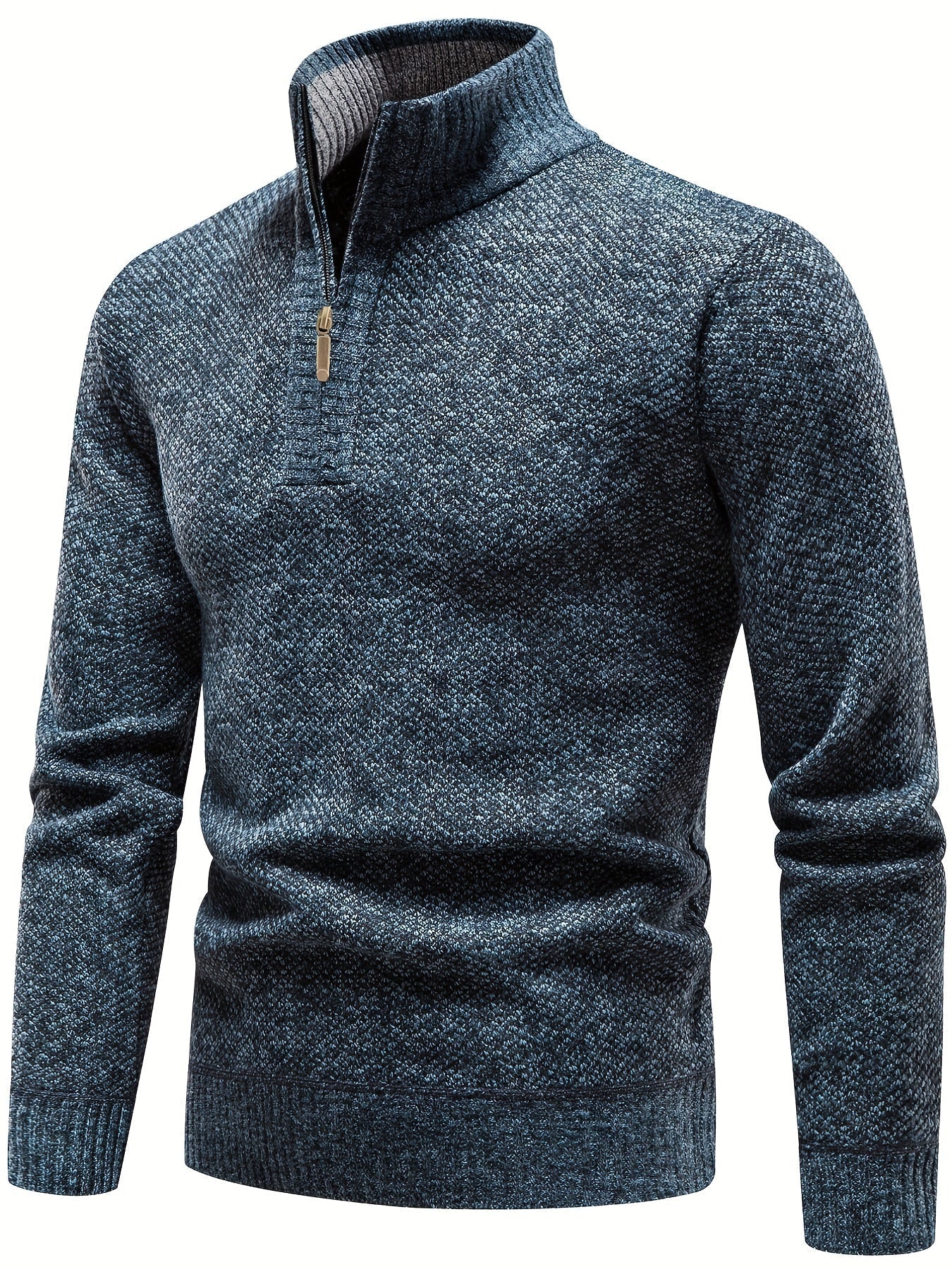 Elton Casual Style Half-Zip Sweater