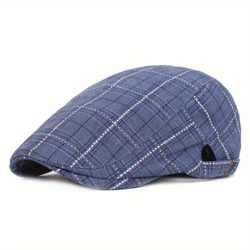 Averton™ | Check Pattern Cap – Smart, Packable & Everyday Stylish