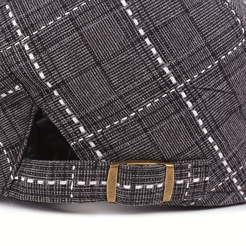 Averton™ | Check Pattern Cap – Smart, Packable & Everyday Stylish