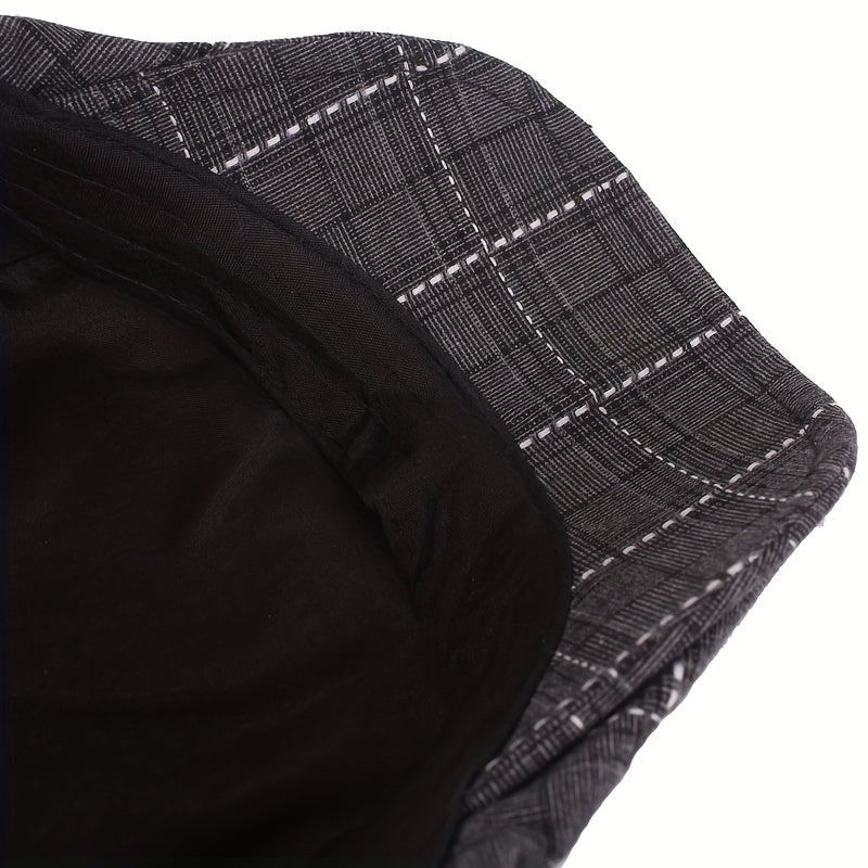 Averton™ | Check Pattern Cap – Smart, Packable & Everyday Stylish
