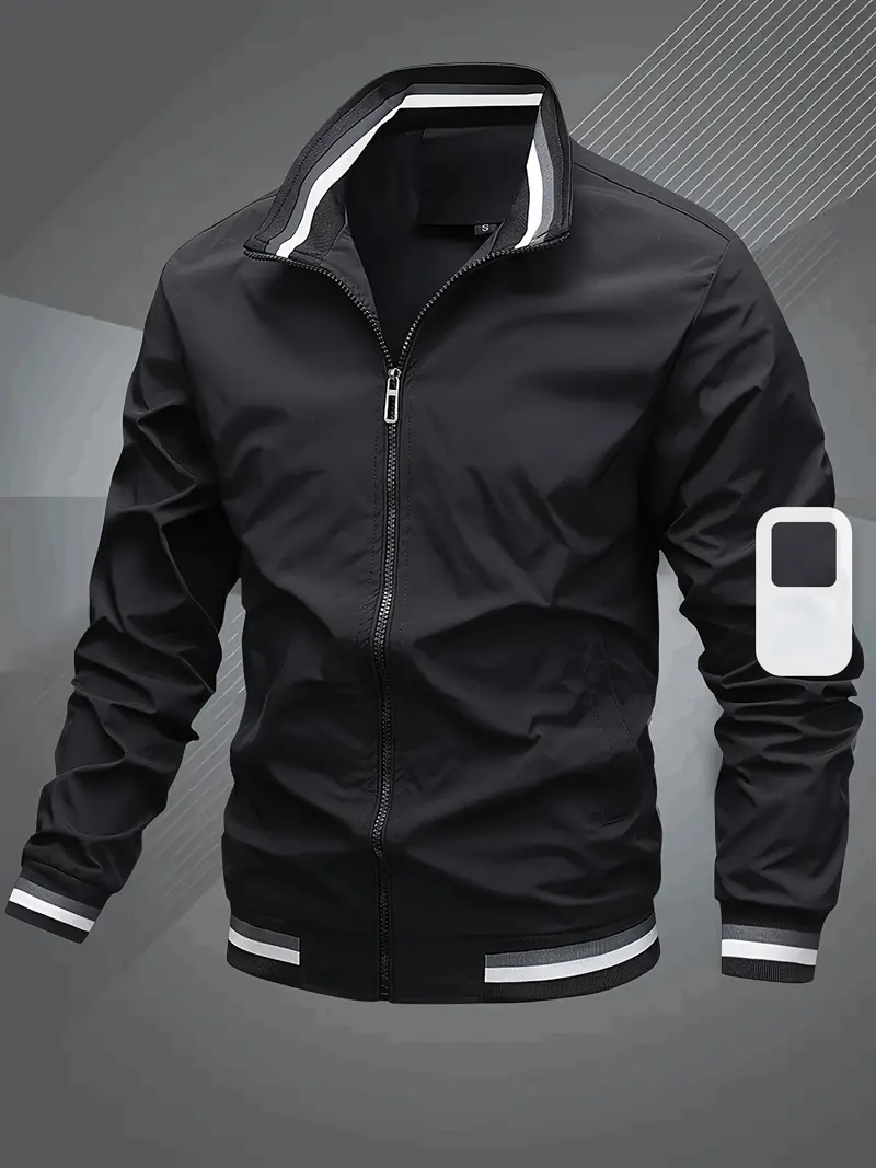 Urban Edge Luxury Windbreaker Jacket