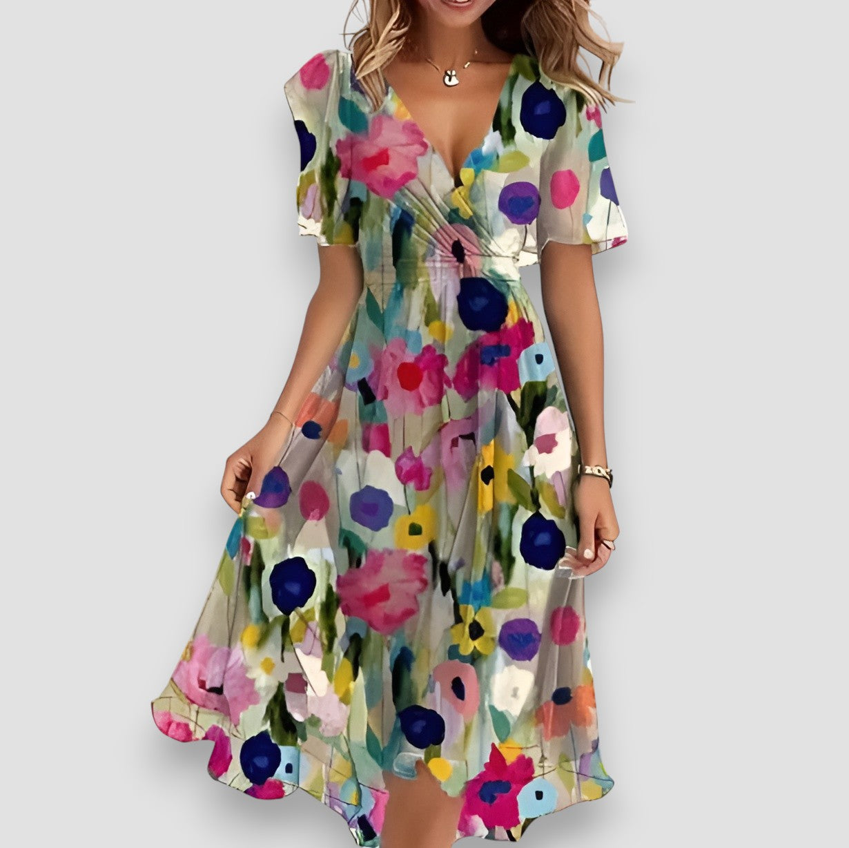 Cristiana | Multicolour Floral Dress