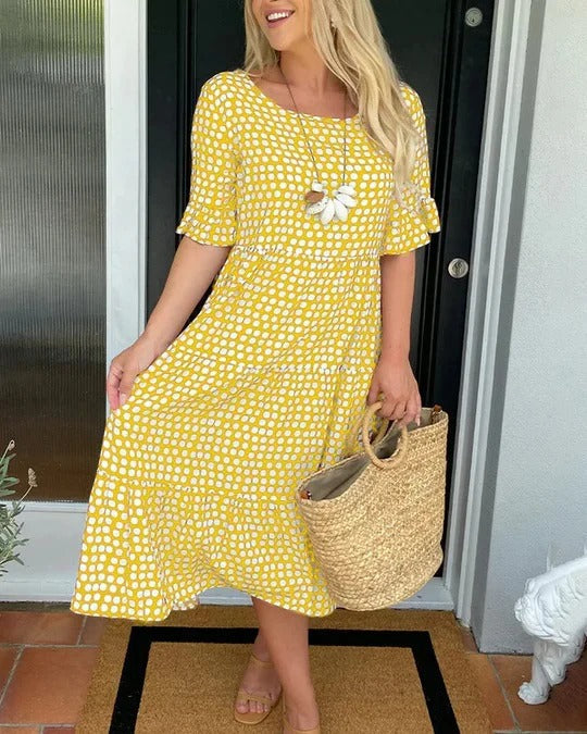 Clara | Breezy Tiered Midi Dress