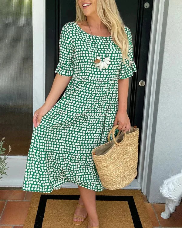 Clara | Breezy Tiered Midi Dress