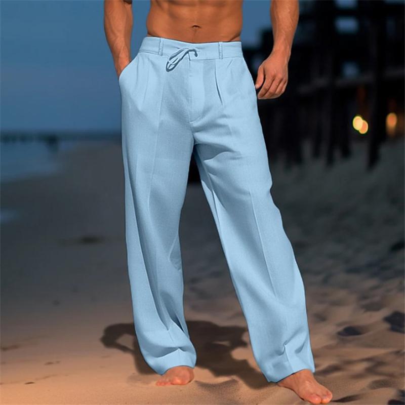 Andrei - Plain Linen Trousers