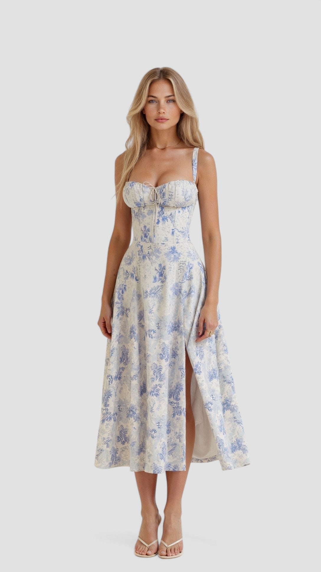 Cianna | Soft Beige Summer Dress