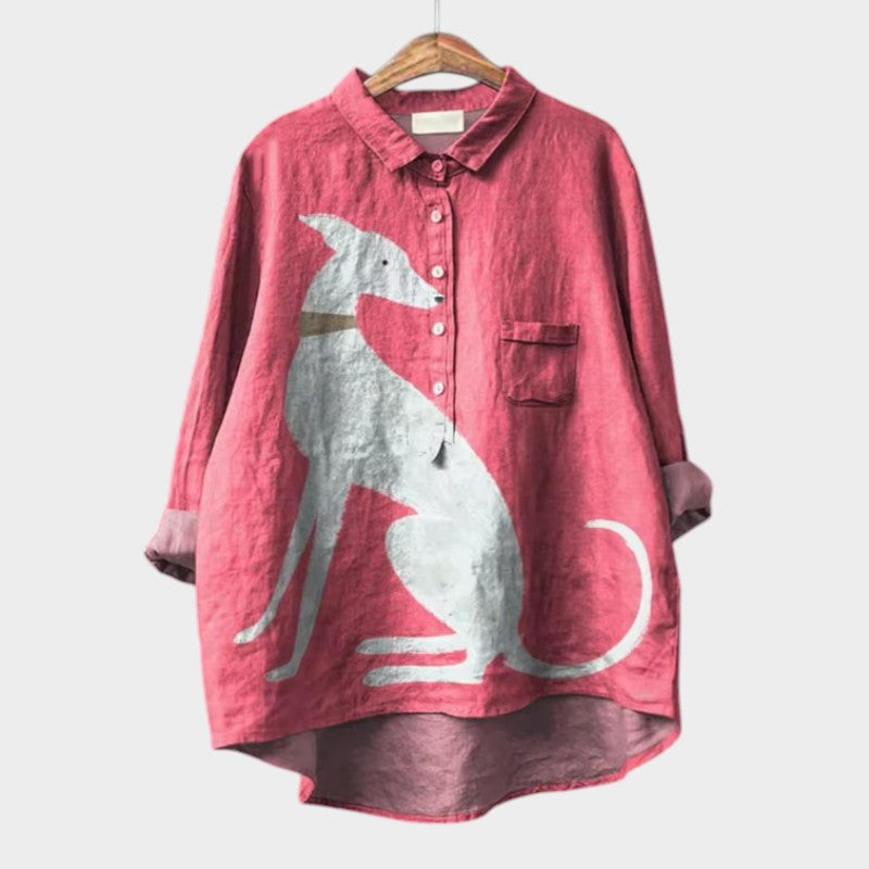 Asta – Flattering Furry Friend Blouse