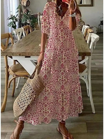 Liora | Effortless Elegant Floral Maxi Dress
