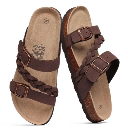 ARLETTE | BRAIDED CORK SANDAL