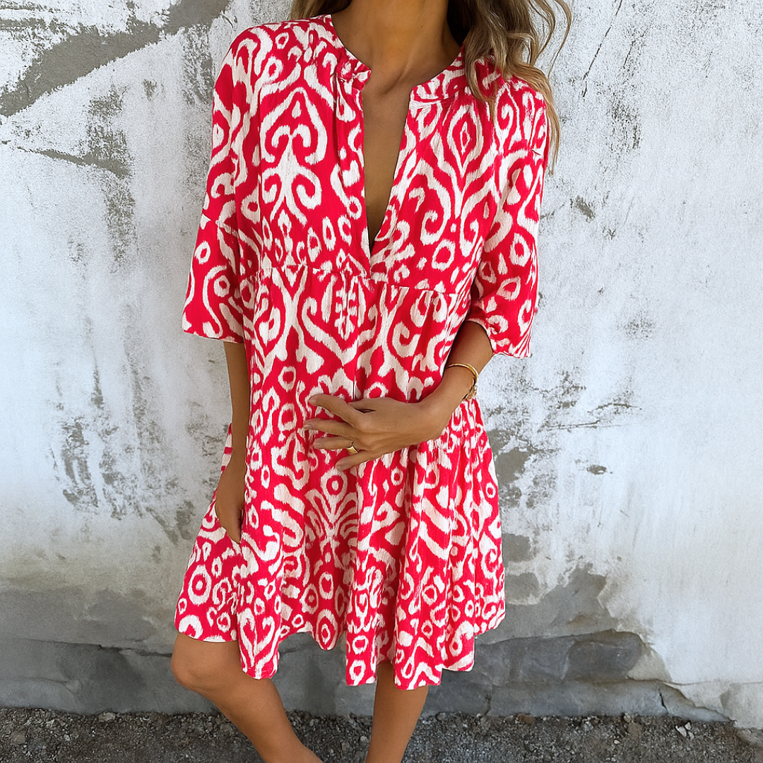 Odessa | Effortless Elegance V-Neck Dress