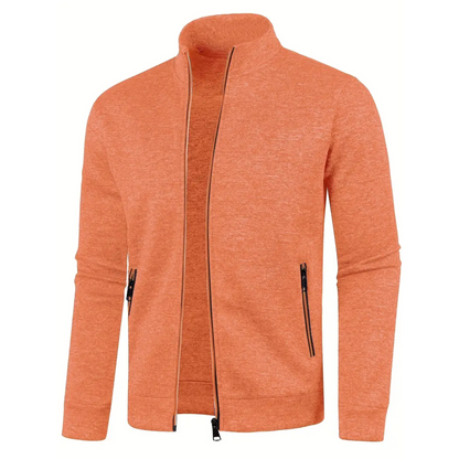 Clive Classic Zip-Up Knit Jacket