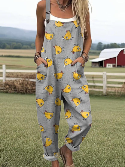 Vintage Wide Leg Jumpsuit - Effortless Style & Comfort