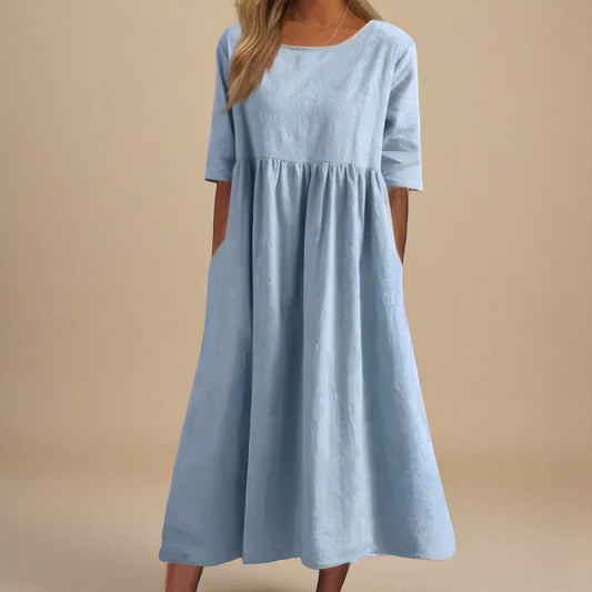 Alora | Breezy Cotton Dress for Effortless Comfort