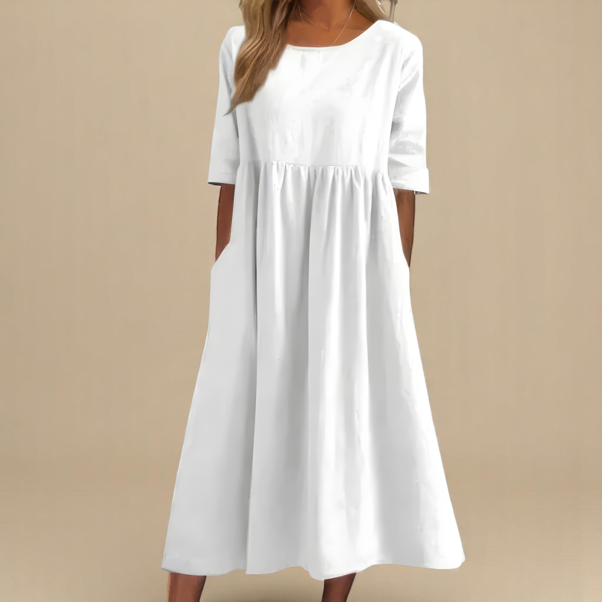 Alora | Breezy Cotton Dress for Effortless Comfort