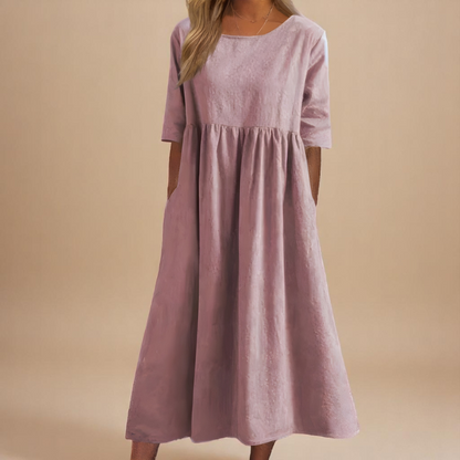 Alora | Breezy Cotton Dress for Effortless Comfort