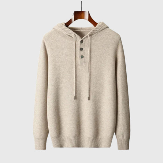 Eleganter Merinowolle Hoodie