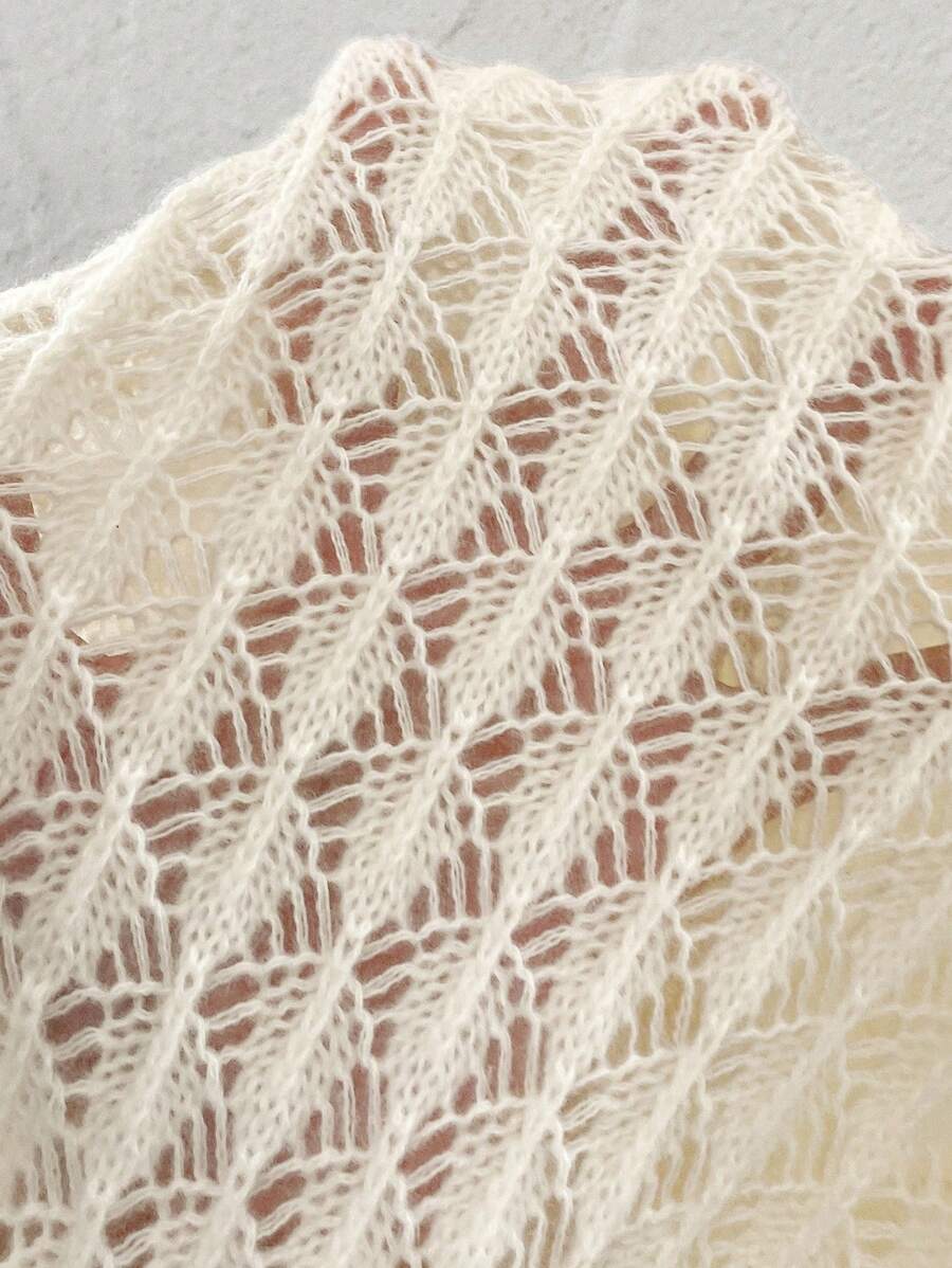 Averra - Open-Front Sculpted Knit Cardigan