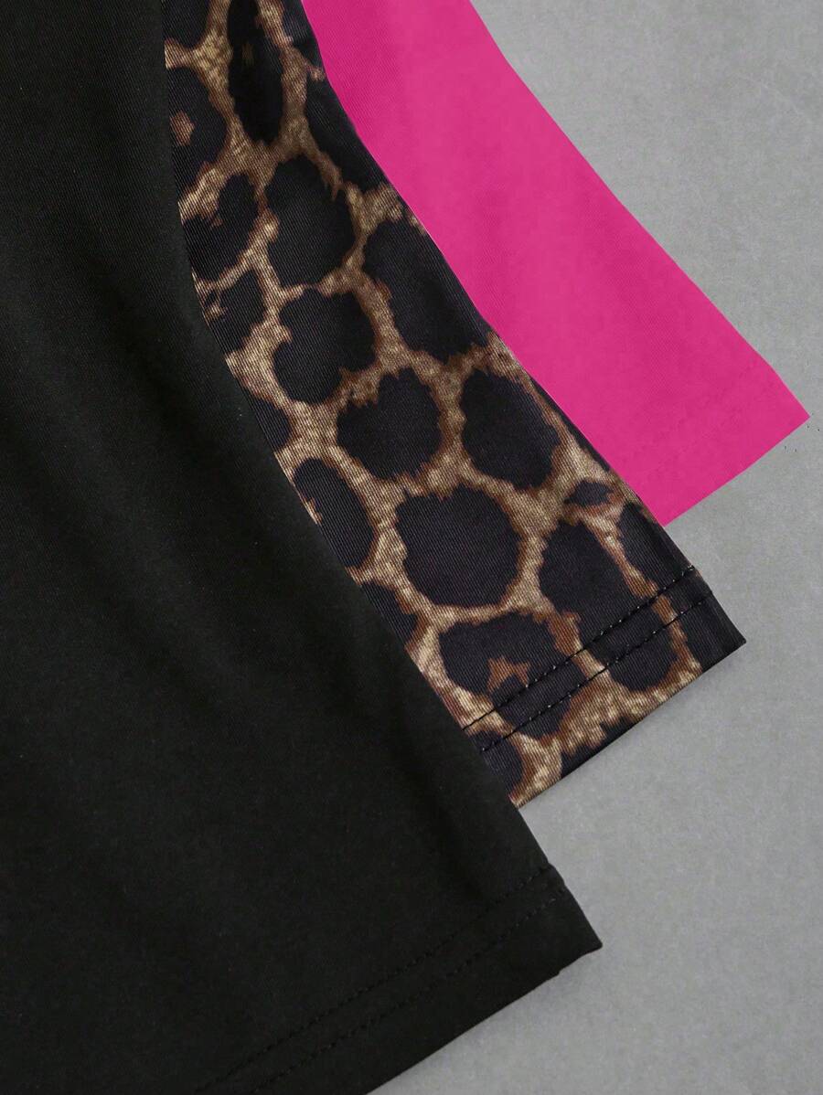 Sweetra Women's Casual Versatile Tank Top, Summer Graphic Cheetah Print Tees Women Tops