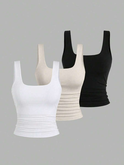Sweetra Women's Casual Versatile Tank Top, Summer Graphic Cheetah Print Tees Women Tops