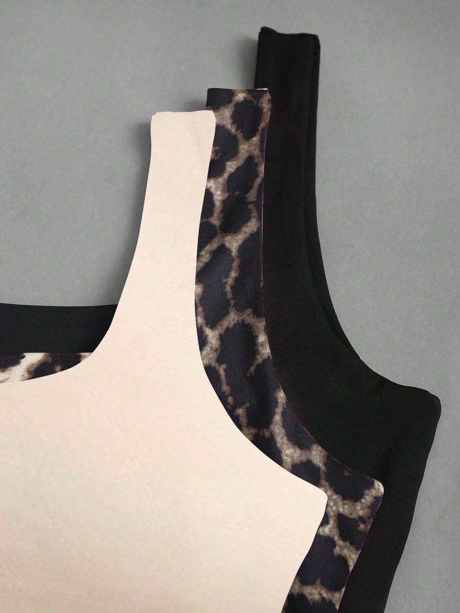 Sweetra Women's Casual Versatile Tank Top, Summer Graphic Cheetah Print Tees Women Tops