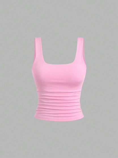 Sweetra Women's Casual Versatile Tank Top, Summer Graphic Cheetah Print Tees Women Tops