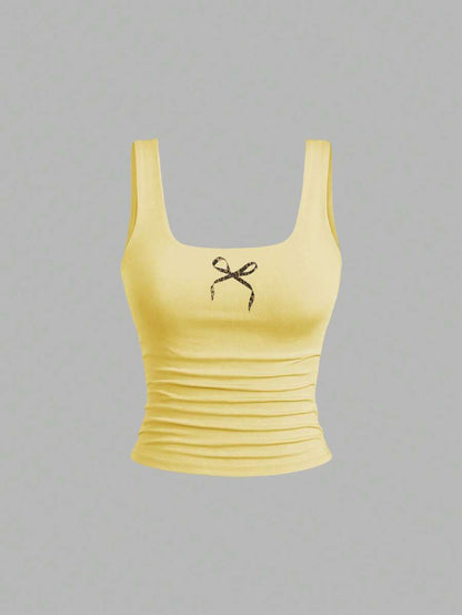 Sweetra Women's Casual Versatile Tank Top, Summer Graphic Cheetah Print Tees Women Tops