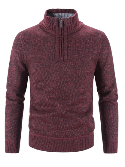 Elton Casual Style Half-Zip Sweater