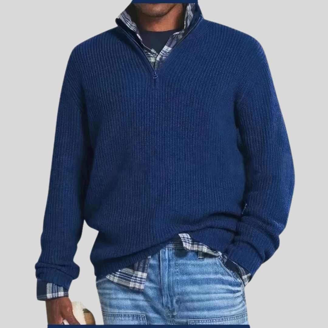Asher Zip Knit Sweater