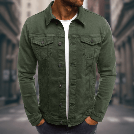 Giovanni - Slim Fit, Lightweight Denim Jacket for Daily Wear