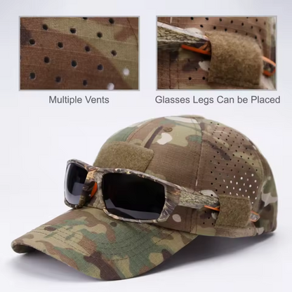 Logan | Tactical Cap & Sunglasses Set for Men (Free Sunglasses)