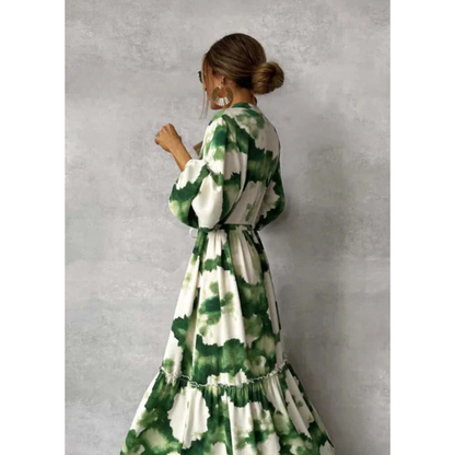 Donna - Ladies Elegant Flowing Floral Maxi Dress