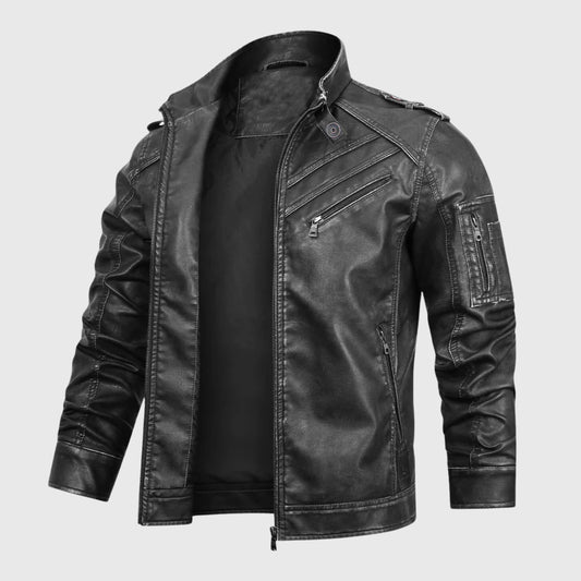Motorlederjacke