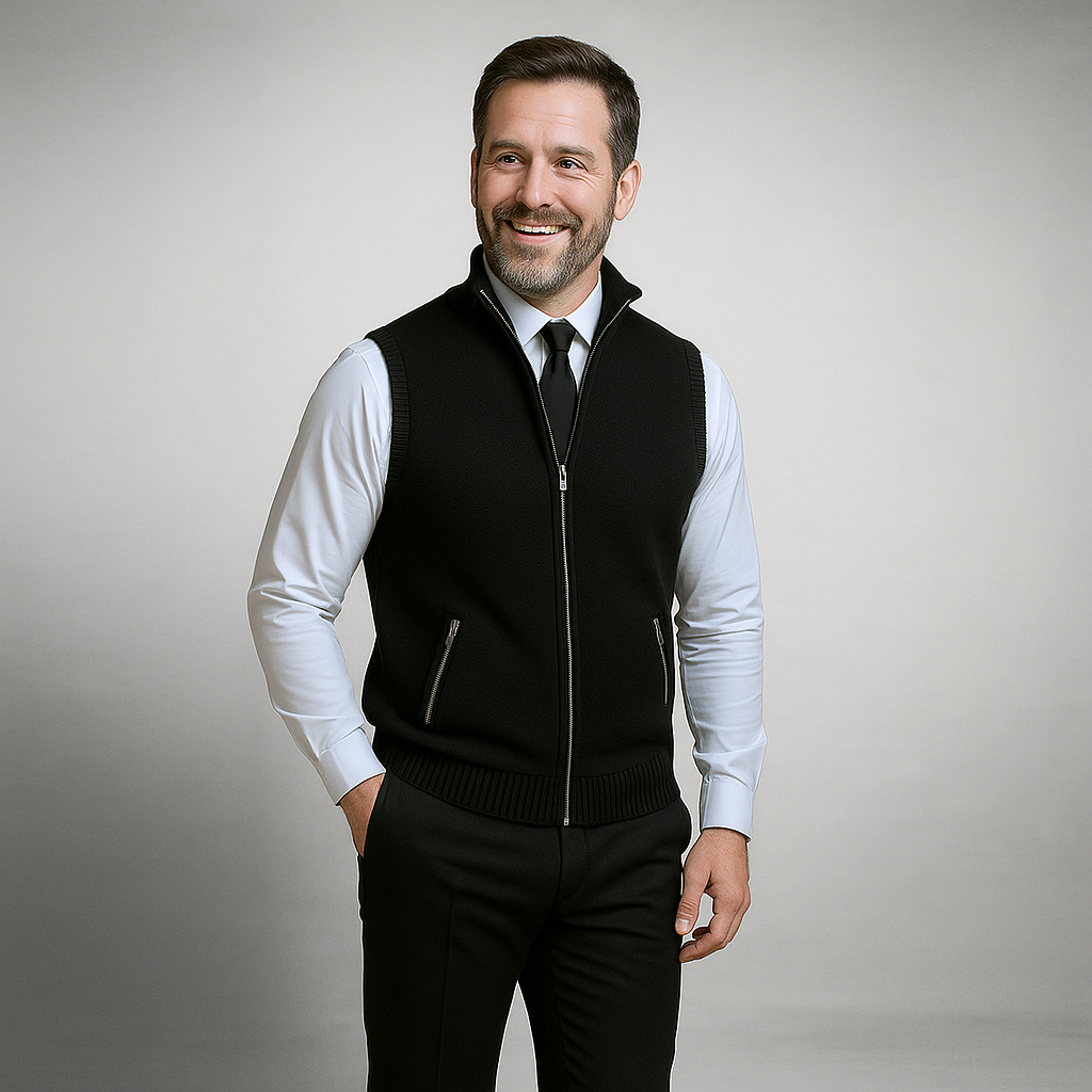 Harrison Full-Zip Sweater Vest