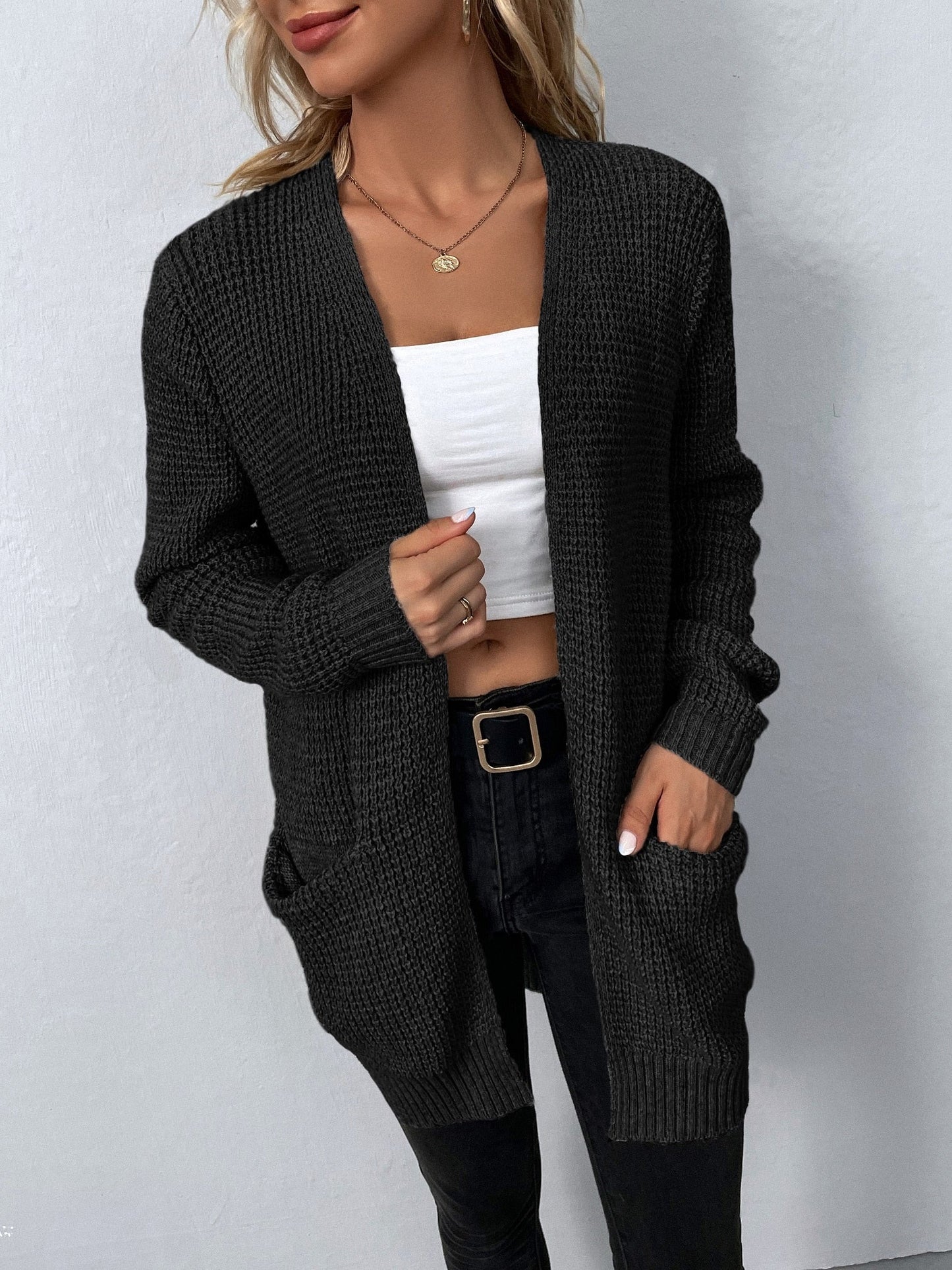 Isabella™ - Cozy Open-Front Knit Cardigan