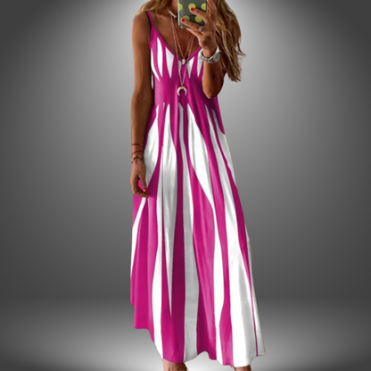 Elowen | Effortless Summer Striped Maxi Dress