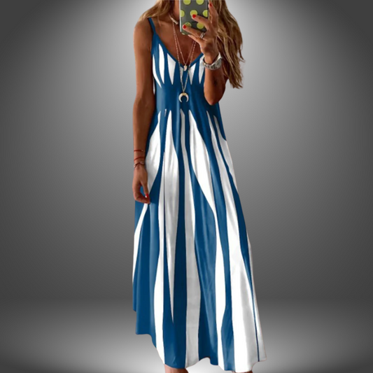 Elowen | Effortless Summer Striped Maxi Dress