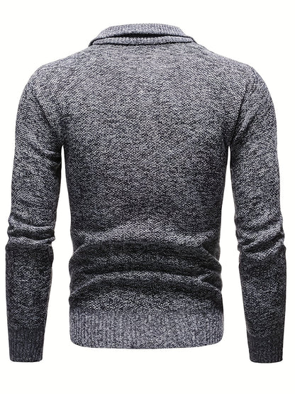 Elton Casual Style Half-Zip Sweater