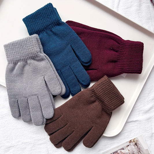 Thermal Knit Gloves – Touchscreen-Ready, Warm & Winter-Proof