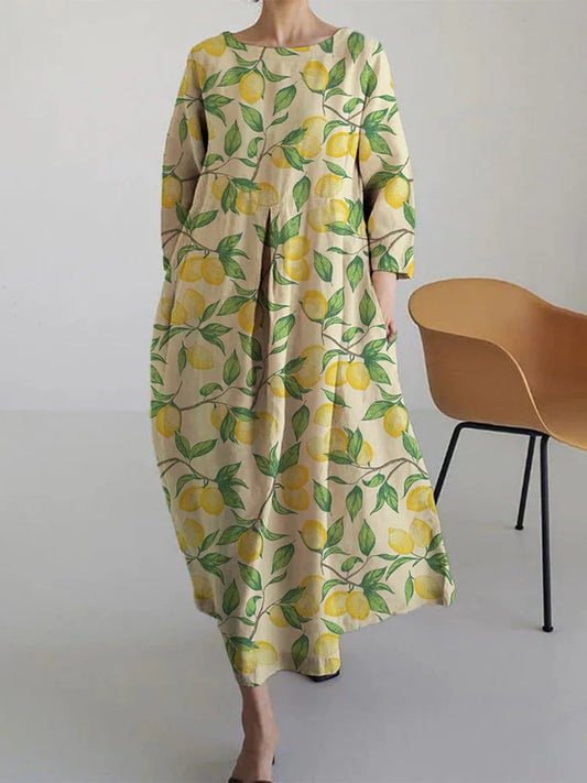 Aurora | Floral Midi Dress with Airy Comfort
