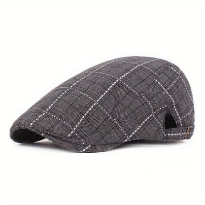 Averton™ | Check Pattern Cap – Smart, Packable & Everyday Stylish