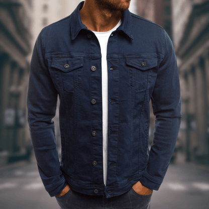 Giovanni - Slim Fit, Lightweight Denim Jacket for Daily Wear