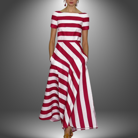 Celeste | Effortless Handcrafted Striped Dress