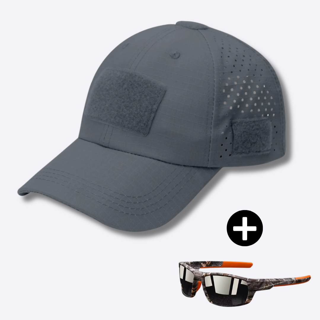 Logan | Tactical Cap & Sunglasses Set for Men (Free Sunglasses)