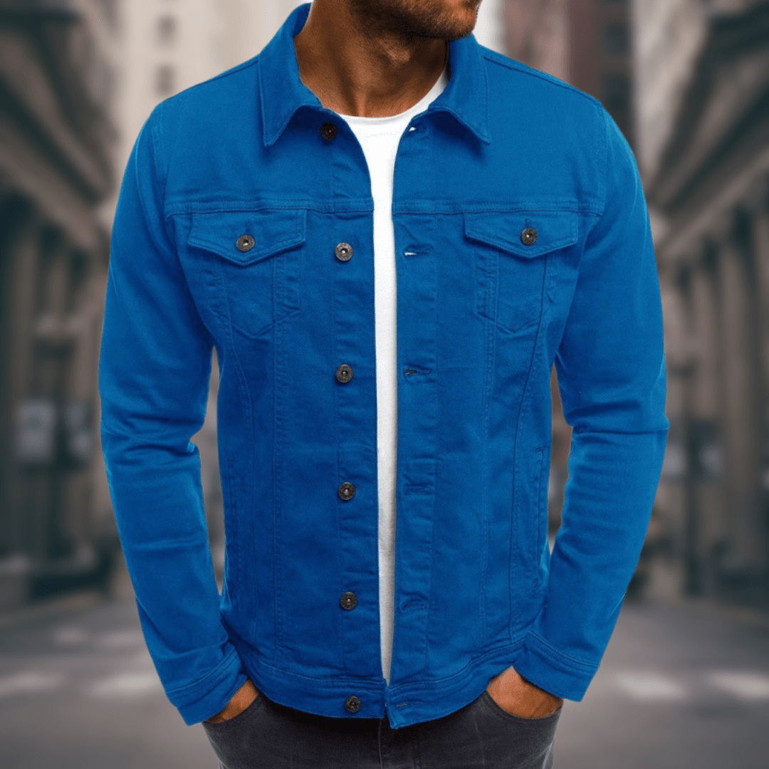 Giovanni - Slim Fit, Lightweight Denim Jacket for Daily Wear