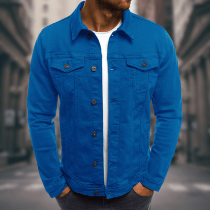 Giovanni - Slim Fit, Lightweight Denim Jacket for Daily Wear